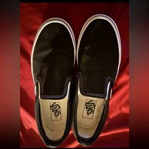 Black Vans Slip Ons